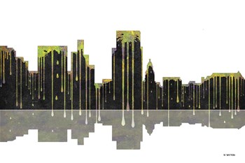 Boise Idaho Skyline BW 1 by Marlene Watson art print