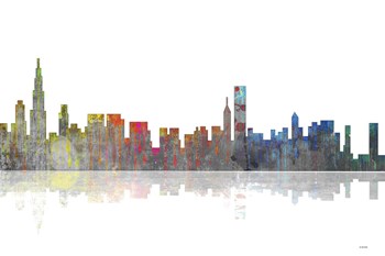 Chicago Illinois Skyline BW 1 by Marlene Watson art print