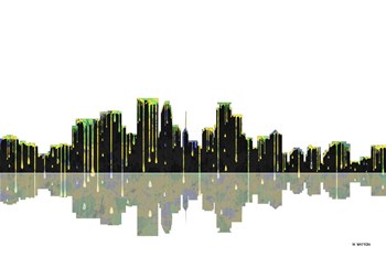 Minneapolis Minnesota BW 1 by Marlene Watson art print