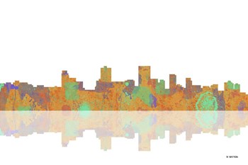 Anchorage Alaska Skyline 1 by Marlene Watson art print