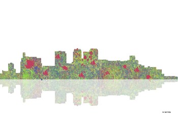 Birmingham Alabama Skyline 1 by Marlene Watson art print