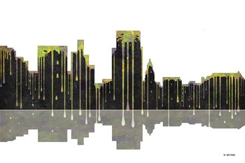 Boise Idaho Skyline BW 1 by Marlene Watson art print