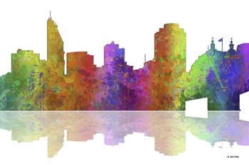 Cincinnati Ohio Skyline 1 by Marlene Watson art print