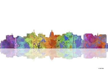 Madison Wisconsin Skyline 1 by Marlene Watson art print