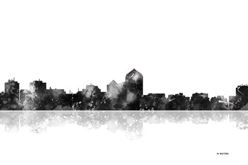 Albuquerque New Mexico Skyline BG 1 by Marlene Watson art print