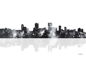 Anchorage Alaska Skyline BG 1 by Marlene Watson art print