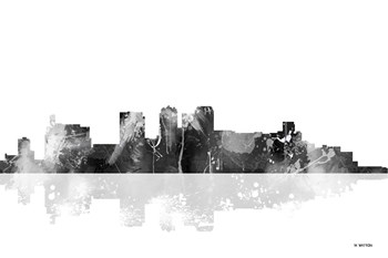 Birmingham Alabama Skyline BG 1 by Marlene Watson art print