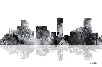 Denver Colorado Skyline BG 1 by Marlene Watson art print
