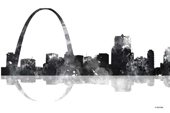 Gateway Arch St Louis Missouri Skyline BG 1 by Marlene Watson art print