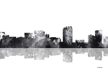 Honolulu Hawaii Skyline BG 1 by Marlene Watson art print