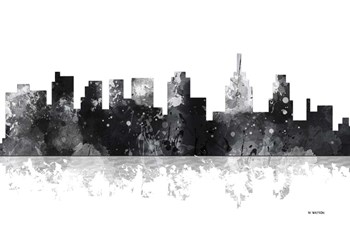 Philadelphia Skyline BG 1 by Marlene Watson art print