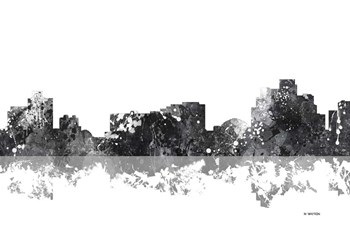 Reno Nevada Skyline BG 1 by Marlene Watson art print