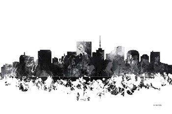 Richmond Virginia Skyline BG 1 by Marlene Watson art print