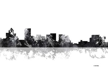 Salem Oregon Skyline BG 1 by Marlene Watson art print