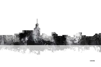 Santa Fe New Mexico Skyline BG 1 by Marlene Watson art print