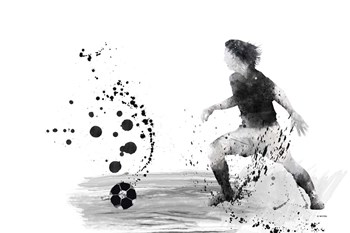 Soccer Player 8 by Marlene Watson art print