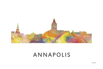 Annapolis Maryland Skyline by Marlene Watson art print