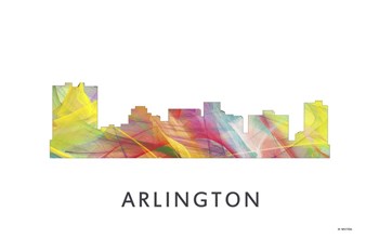 Arlington Texas Skyline by Marlene Watson art print