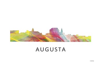 Augusta Georgia Skyline by Marlene Watson art print