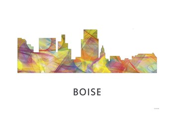 Boise Idaho Skyline by Marlene Watson art print