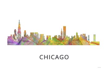 Chicago Illinois Skyline by Marlene Watson art print