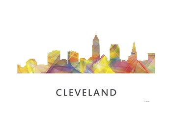 Cleveland Ohio Skyline by Marlene Watson art print