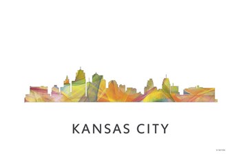 Kansas City Missouri Skyline by Marlene Watson art print