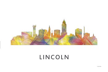 Lincoln Nebraska  Skyline by Marlene Watson art print