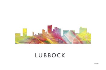 Lubbock Texas Skyline by Marlene Watson art print