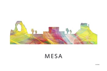 Mesa Arizona Skyline by Marlene Watson art print
