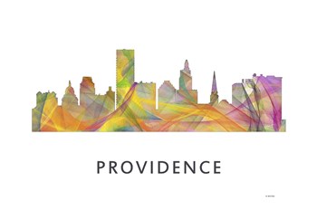 Providence Rhode Island Skyline by Marlene Watson art print