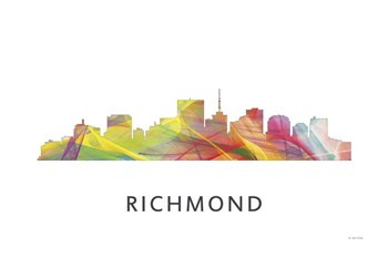 Richmond Virginia Skyline by Marlene Watson art print