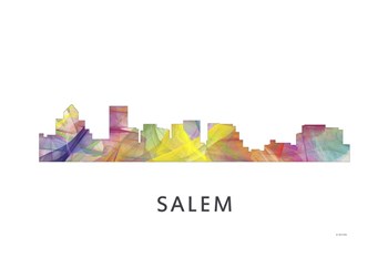 Salem Oregon Skyline by Marlene Watson art print