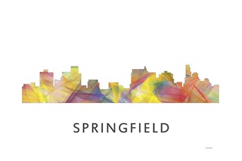 Springfield Illinois Skyline by Marlene Watson art print