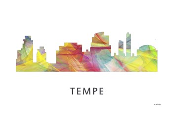 Tempe Arizona Skyline by Marlene Watson art print