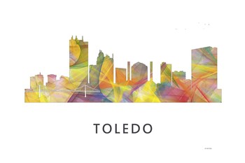 Toledo Skyline by Marlene Watson art print