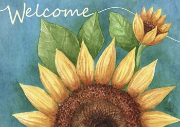 Big Sunflower Welcome by Melinda Hipsher art print