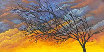 Sunset Tree by Michelle Faber art print