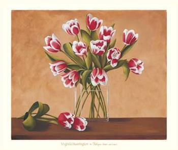 Virginia Huntington - Tulipes Dans un Vase Size 41.5x35 by Virginia Huntington art print