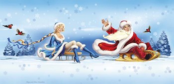 Winter Driving by Olga and Alexey Drozdov art print