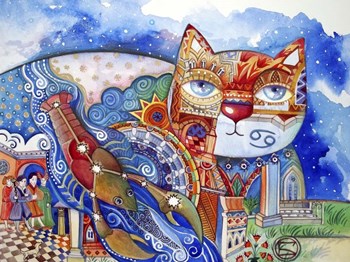 Cancer Cat by Oxana Zaika art print
