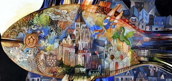 Mont Saint Michel by Oxana Zaika art print