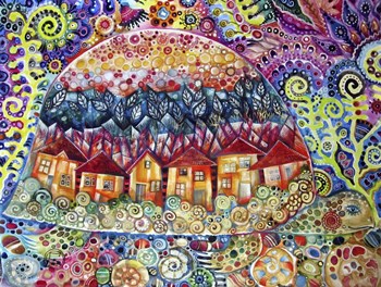 Turtle City by Oxana Zaika art print