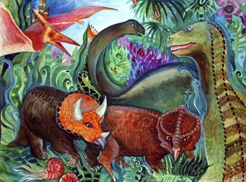 Dinos by Oxana Zaika art print