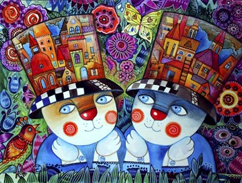 Twins by Oxana Zaika art print
