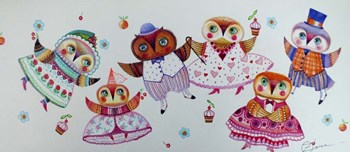Owl Dance by Oxana Zaika art print