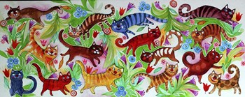 Magic Cats by Oxana Zaika art print