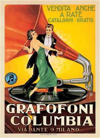 Grafofoni Columbia 1920 art print