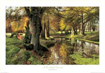 Woodland Stream by Peder Mork Monsted art print