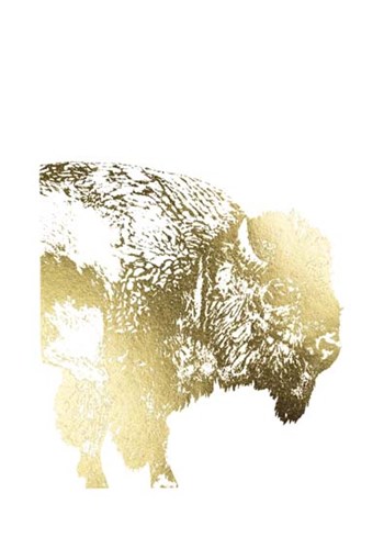 Gold Foil Buffalo by Naomi McCavitt art print